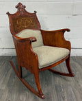Antique Victorian Mahogany Rocking Chair
