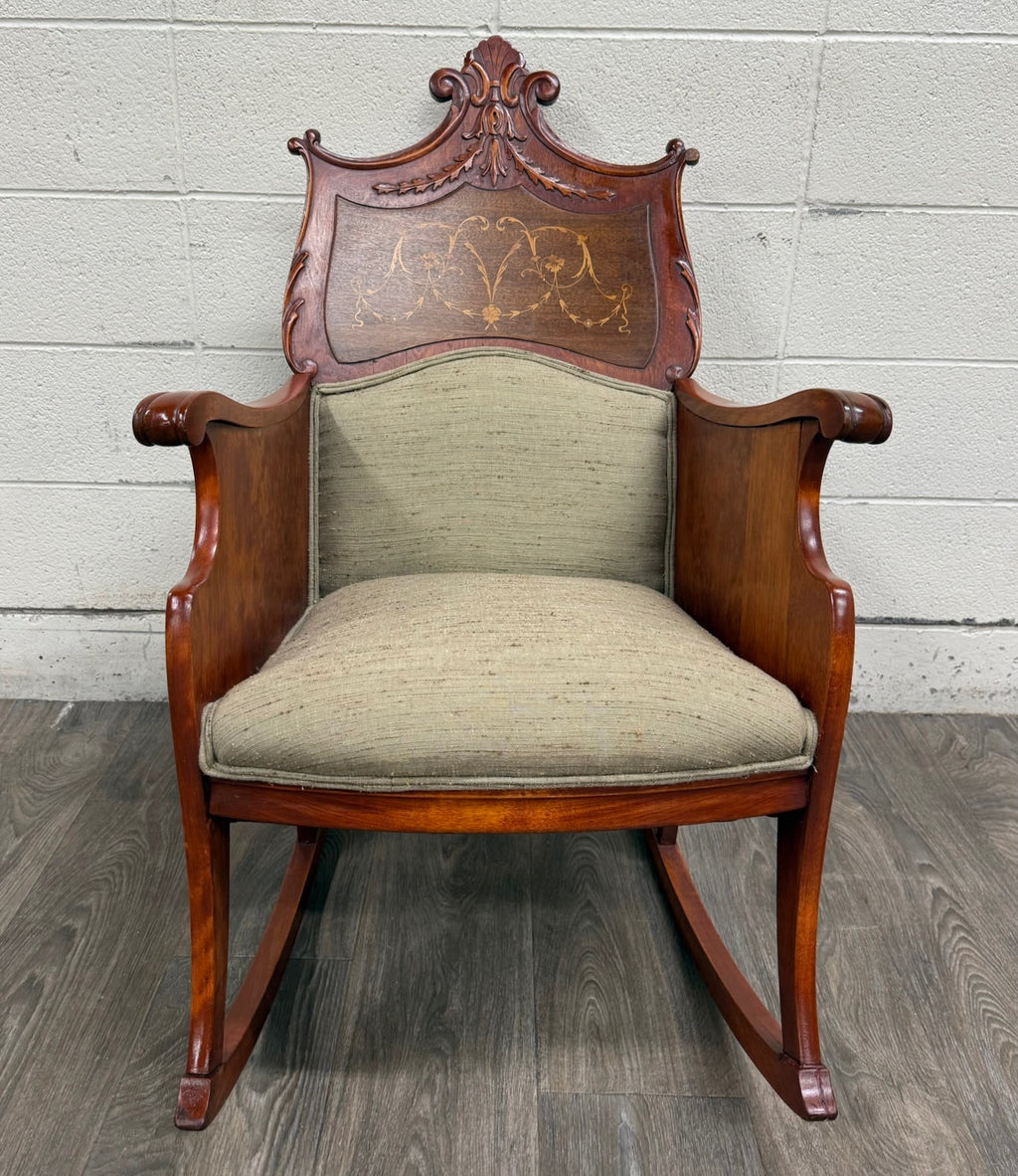 Antique Victorian Mahogany Rocking Chair