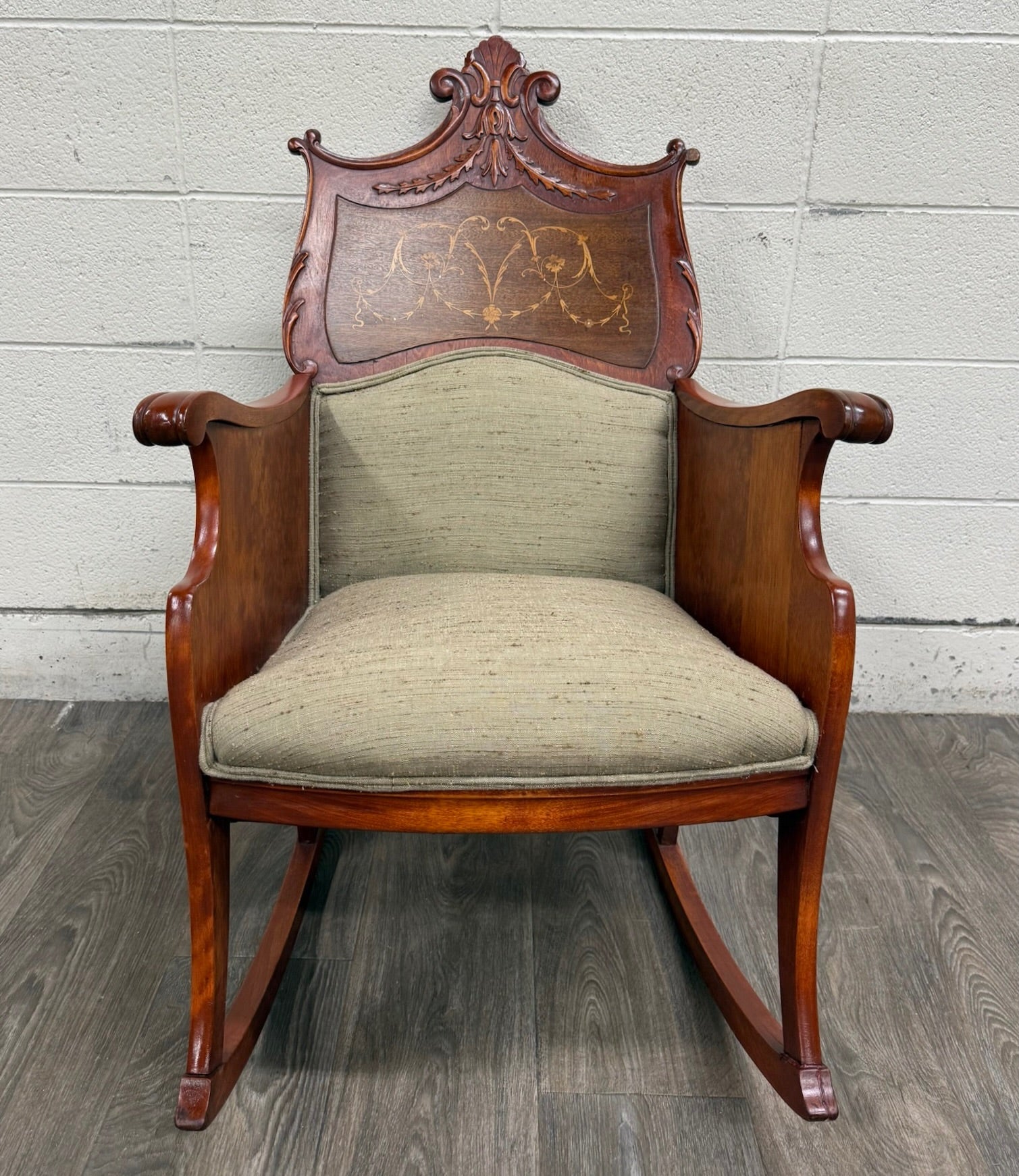 Antique Victorian Mahogany Rocking Chair