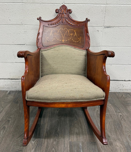 Antique Victorian Mahogany Rocking Chair