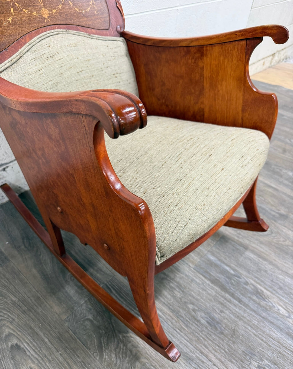 Antique Victorian Mahogany Rocking Chair