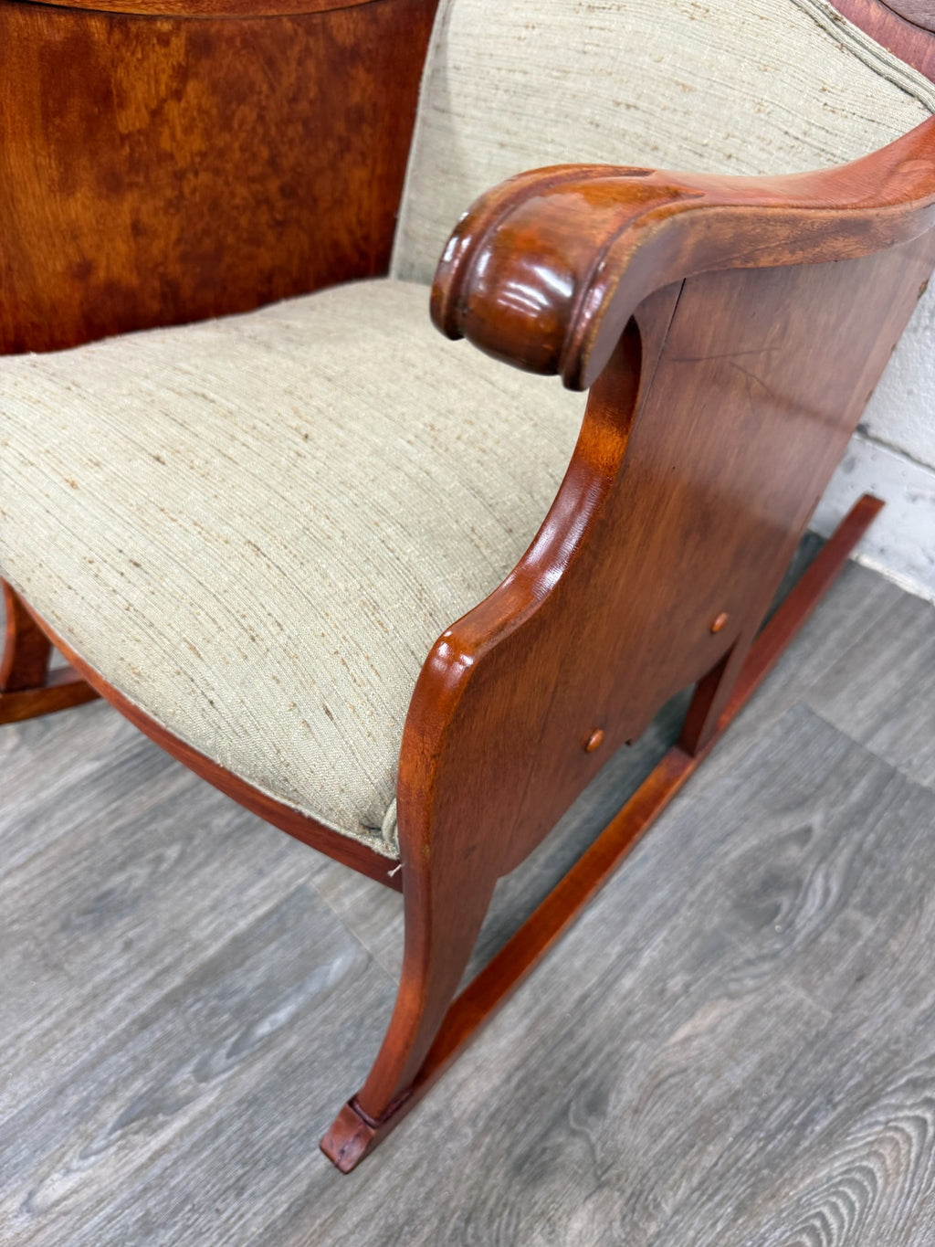 Antique Victorian Mahogany Rocking Chair