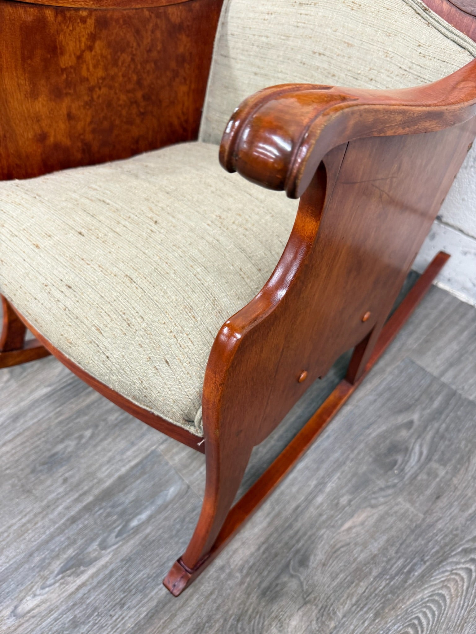 Antique Victorian Mahogany Rocking Chair