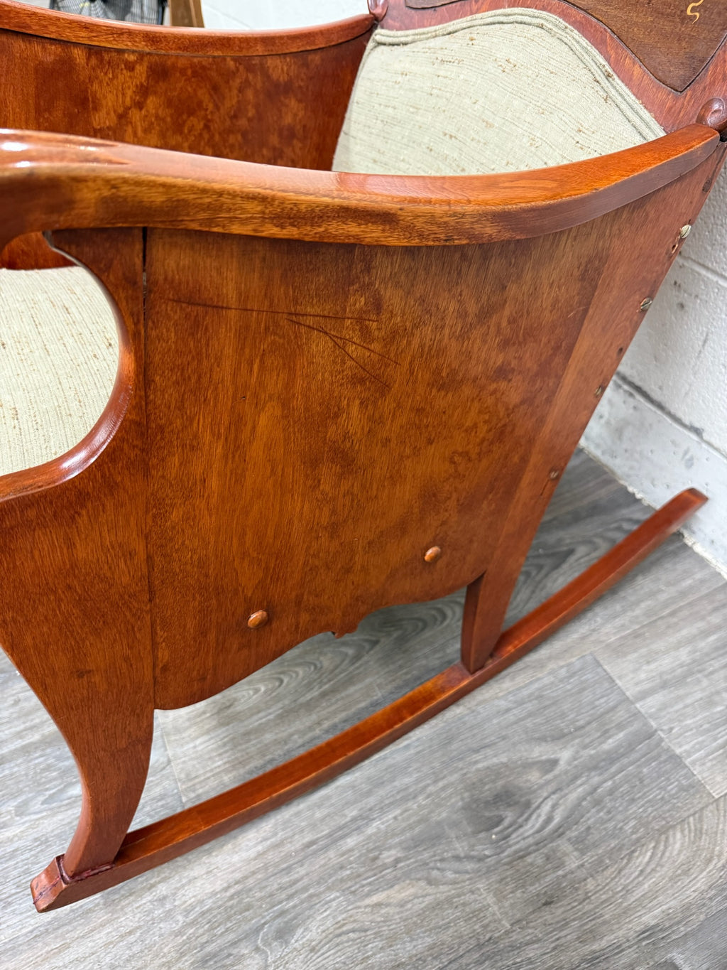 Antique Victorian Mahogany Rocking Chair