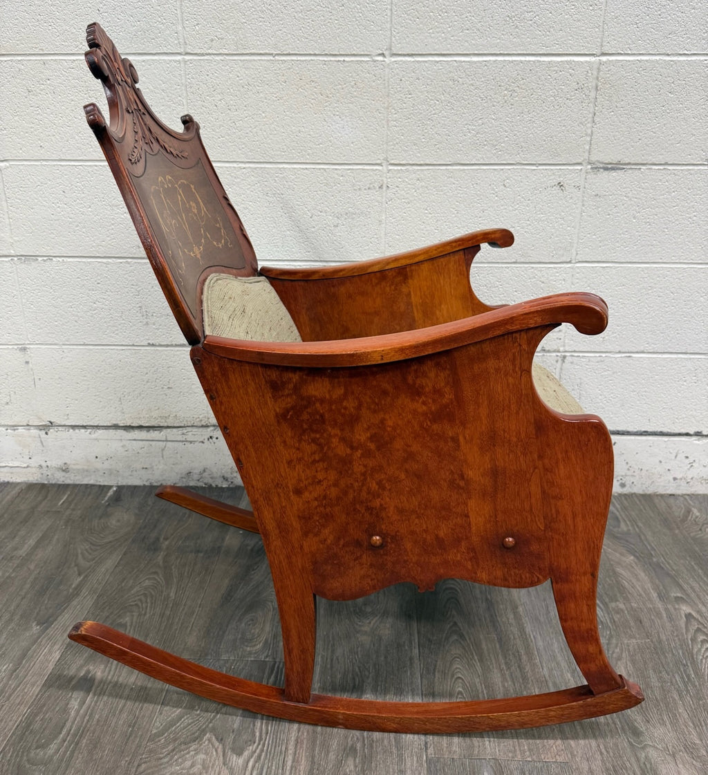 Antique Victorian Mahogany Rocking Chair