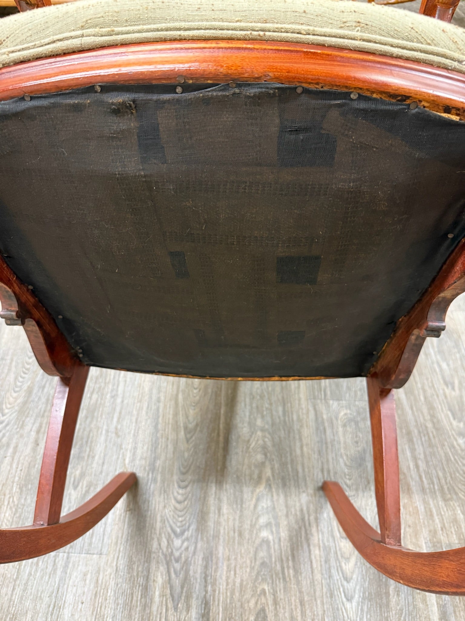 Antique Victorian Mahogany Rocking Chair