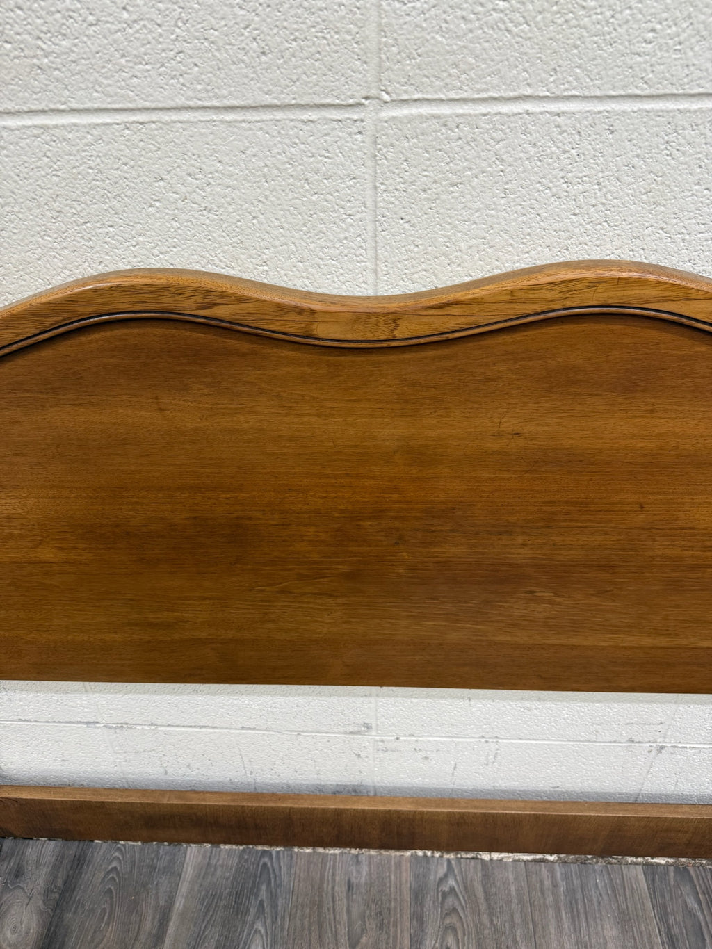 Vintage Full Size French Provincial Solid Oak Bed