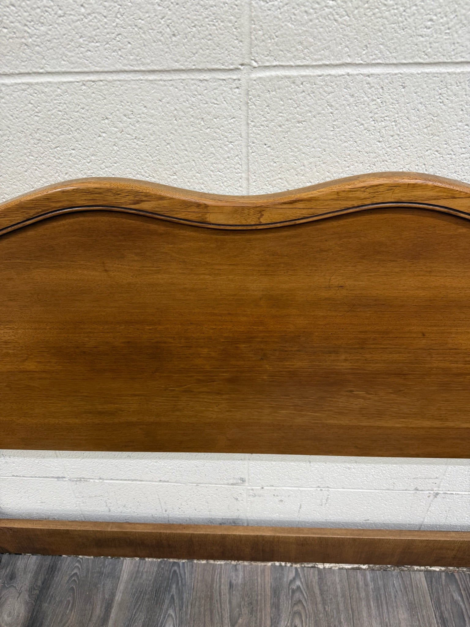 Vintage Full Size French Provincial Solid Oak Bed