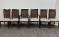 Vintage Neoclassical French Regency Style Cane Back Dining Chairs - Set of 6