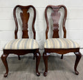 Vintage Queen Anne Style Dining Chairs - Pair