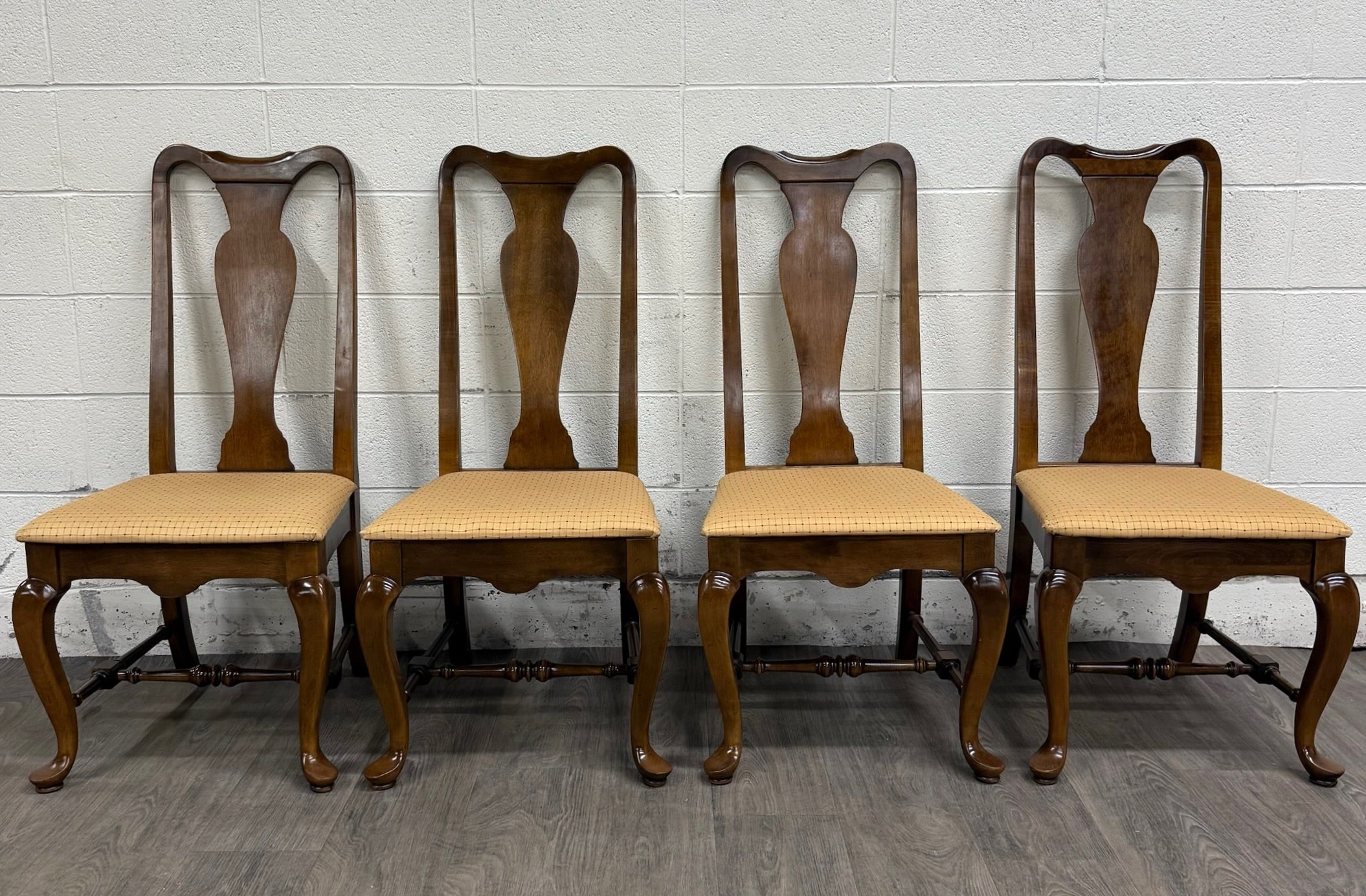 Vintage Ethan Allen Classic Manor Splat Back Dining Chairs 15-6001 - Set of 4