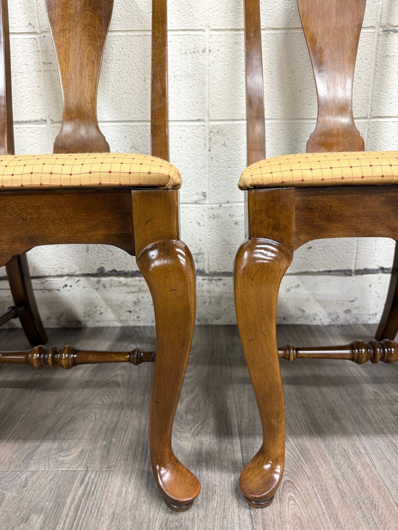 Vintage Ethan Allen Classic Manor Splat Back Dining Chairs 15-6001 - Set of 4