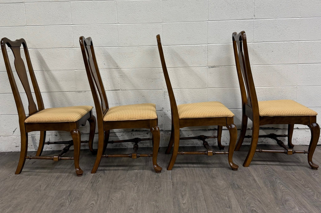 Vintage Ethan Allen Classic Manor Splat Back Dining Chairs 15-6001 - Set of 4