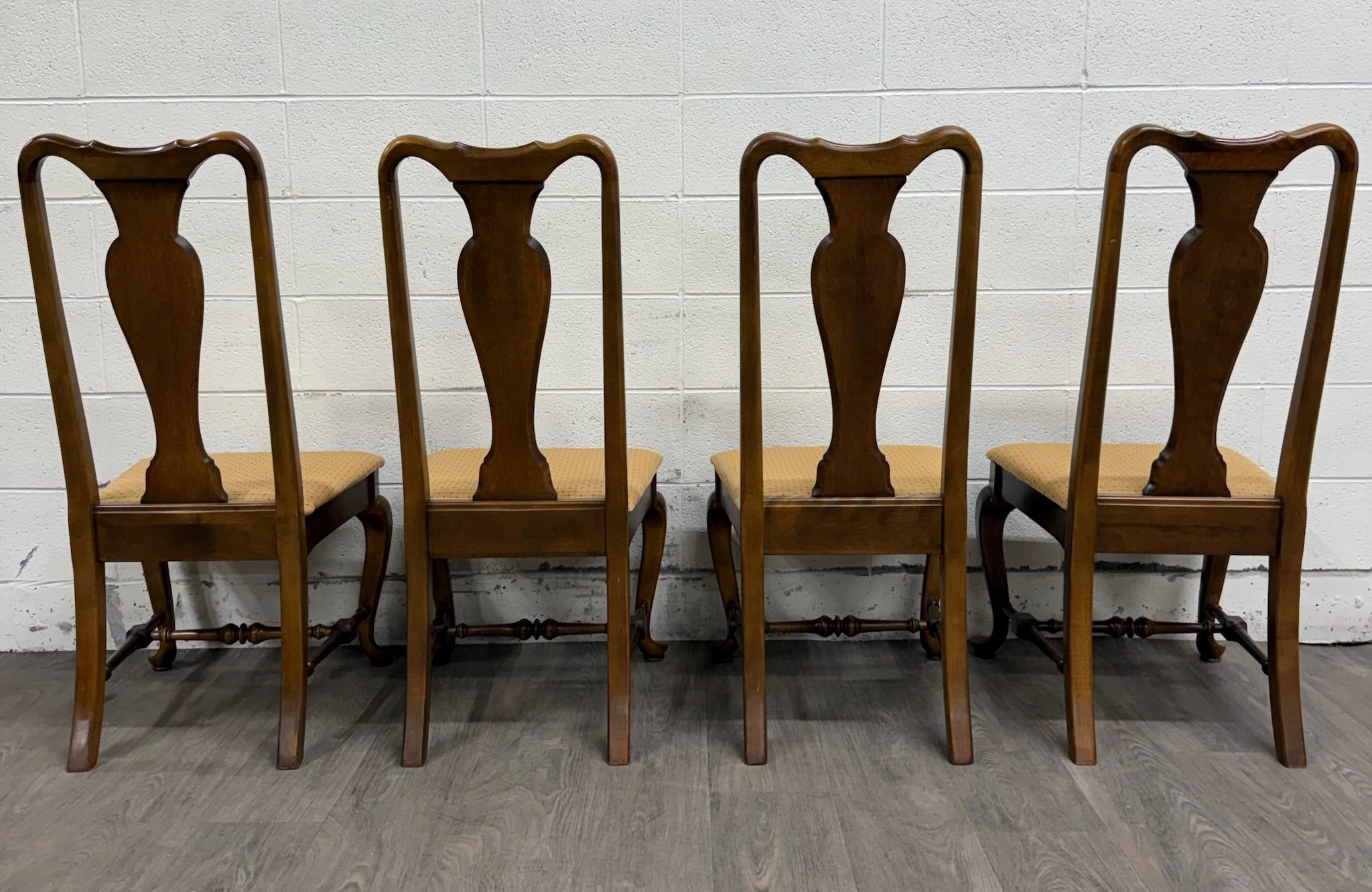 Vintage Ethan Allen Classic Manor Splat Back Dining Chairs 15-6001 - Set of 4