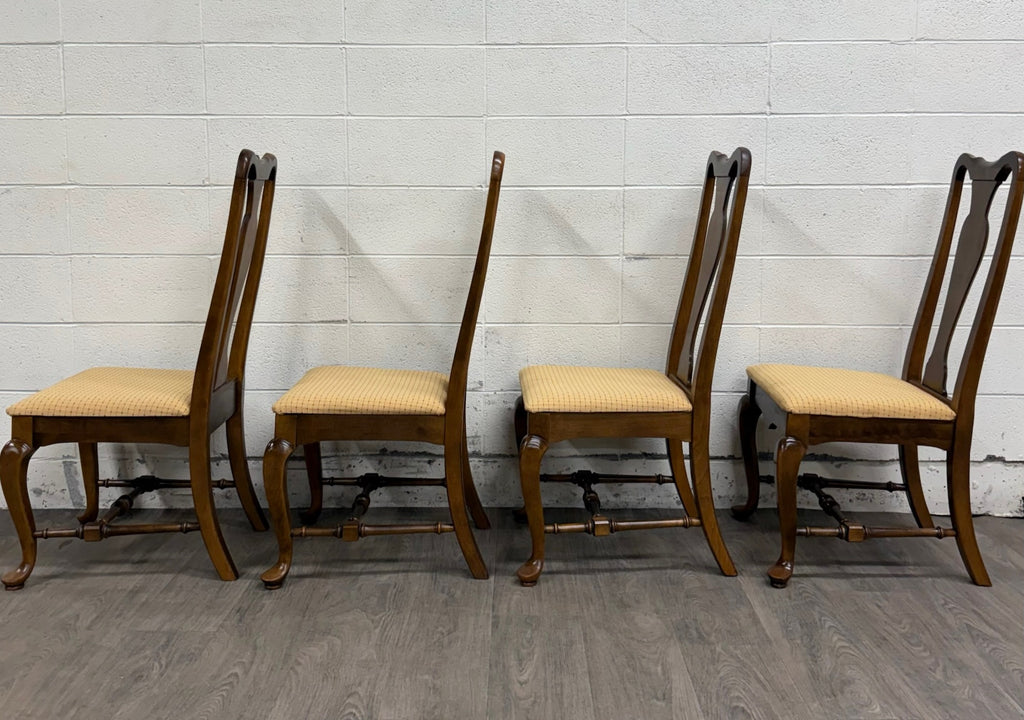 Vintage Ethan Allen Classic Manor Splat Back Dining Chairs 15-6001 - Set of 4