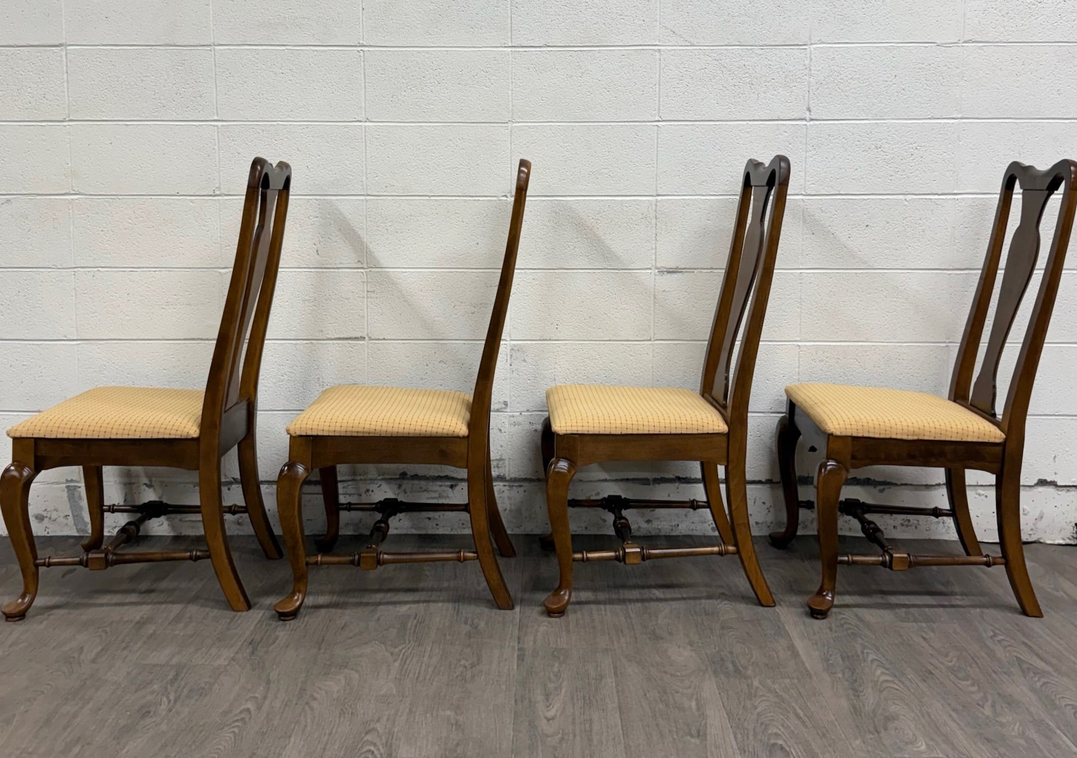 Vintage Ethan Allen Classic Manor Splat Back Dining Chairs 15-6001 - Set of 4