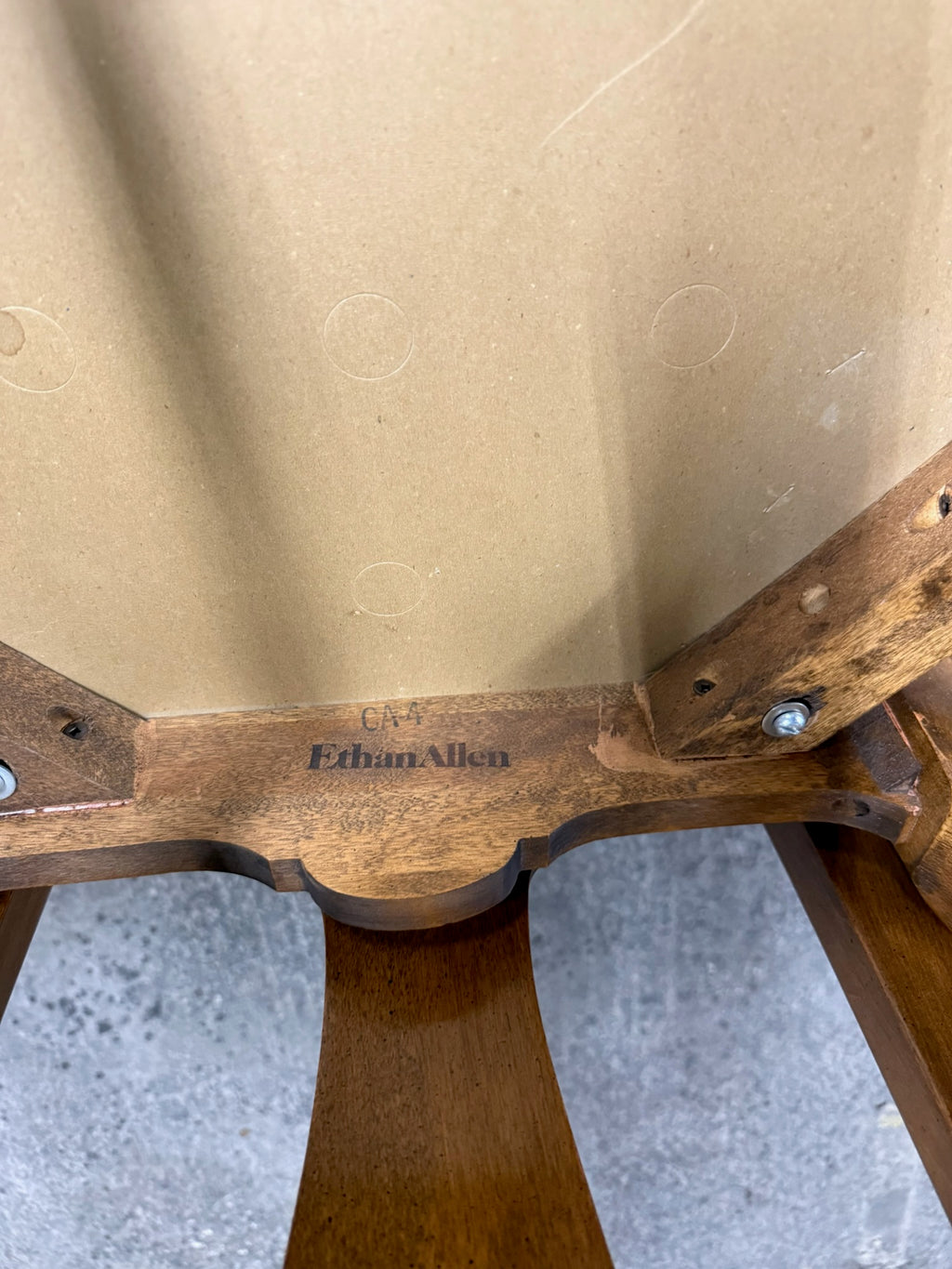 Vintage Ethan Allen Classic Manor Splat Back Dining Chairs 15-6001 - Set of 4