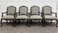 Vintage Drexel Heritage Louis XV Style Dining Arm Chairs - Set of 4