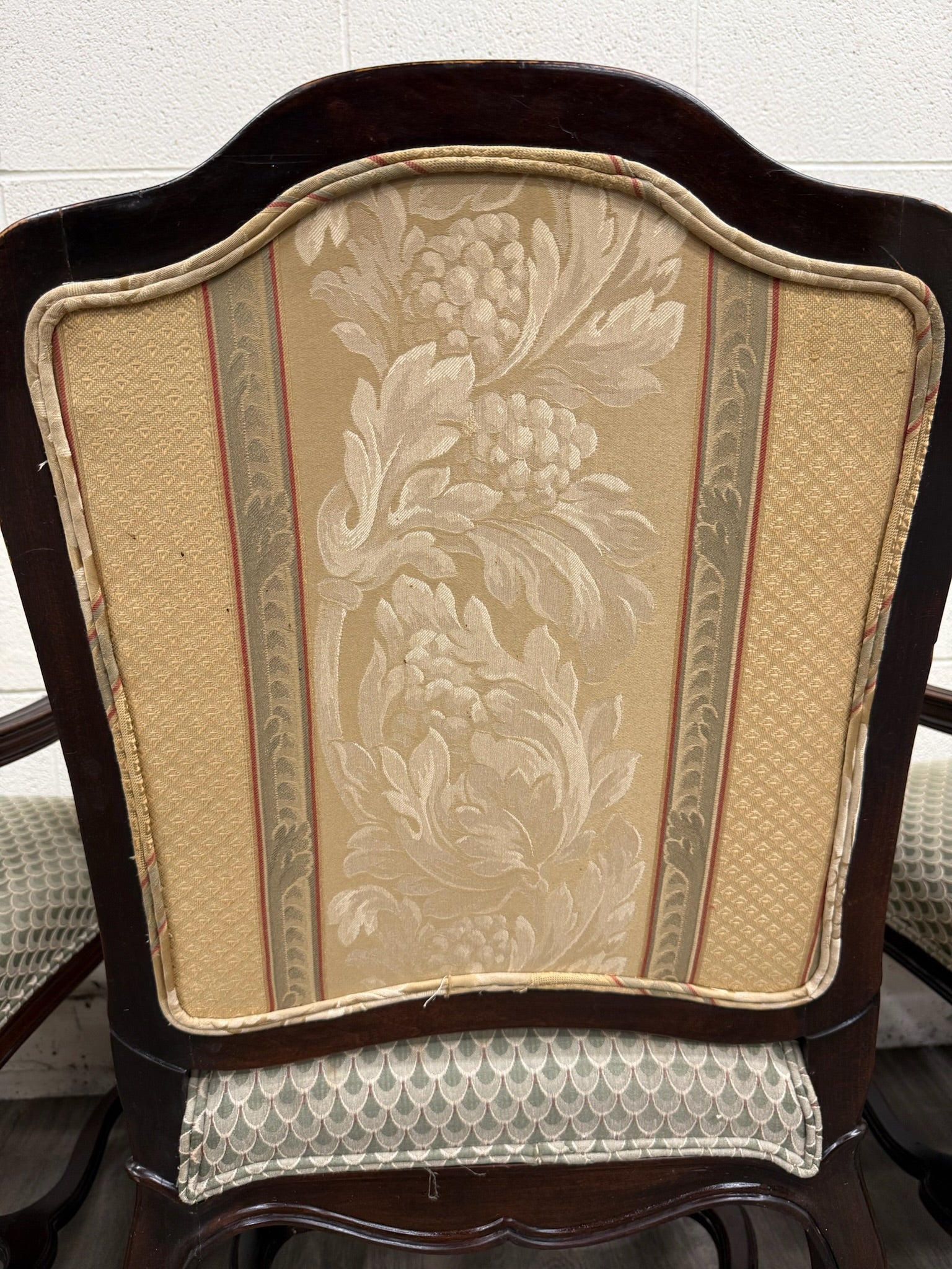 Vintage Drexel Heritage Louis XV Style Dining Arm Chairs - Set of 4