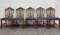 Vintage Duncan Phyfe Style Hepplewhite Style Shield Back Dining Side Chairs