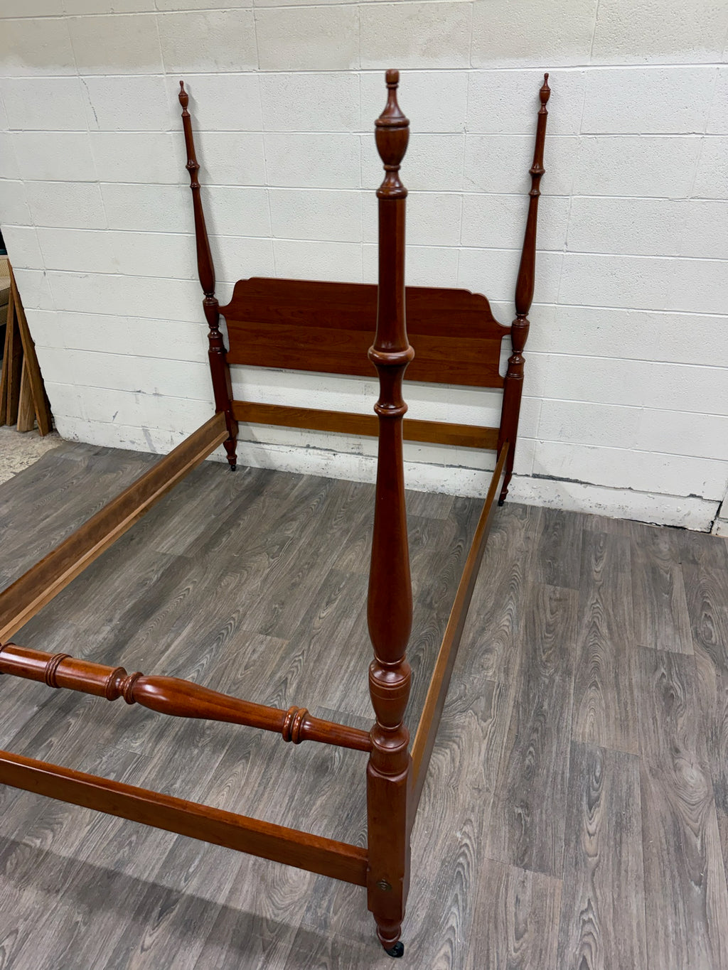 Vintage Full Size Pennsylvania House Chippendale Style Four Poster Bed