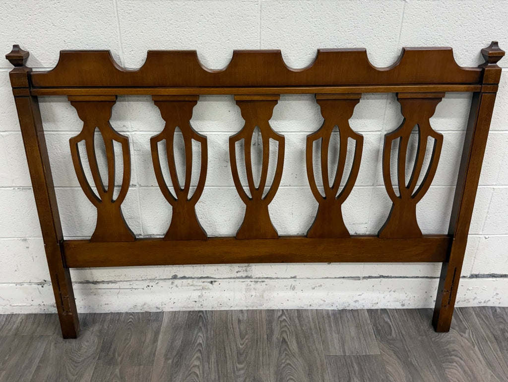 Vintage Full Size Chippendale Style Headboard