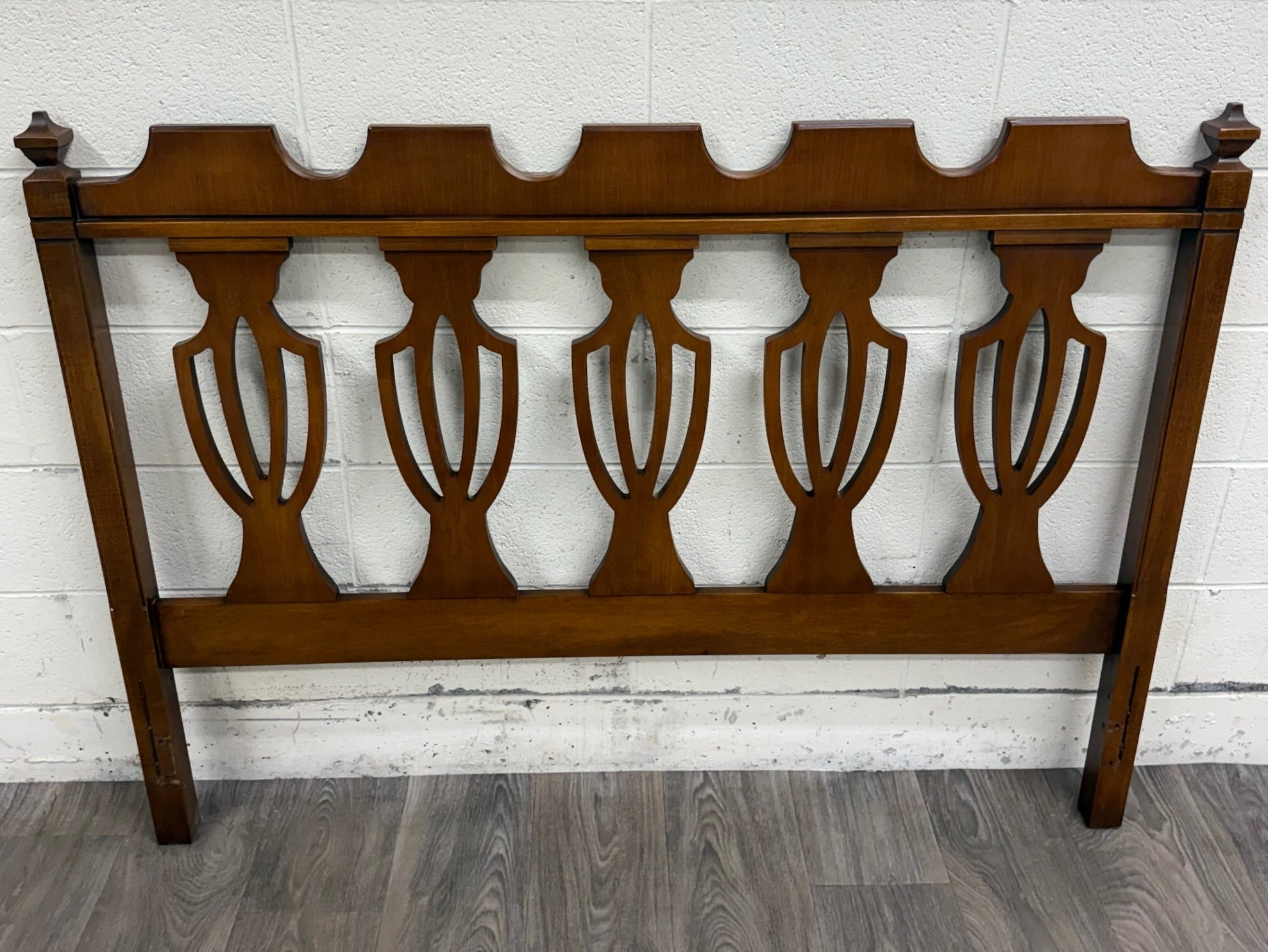 Vintage Full Size Chippendale Style Headboard