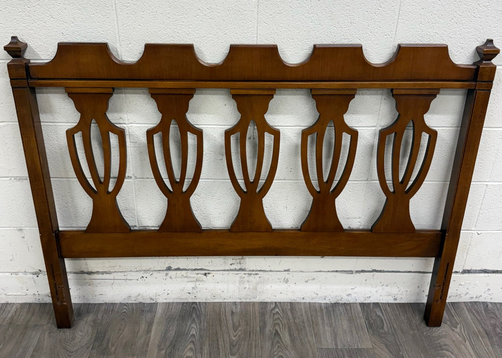 Vintage Full Size Chippendale Style Headboard