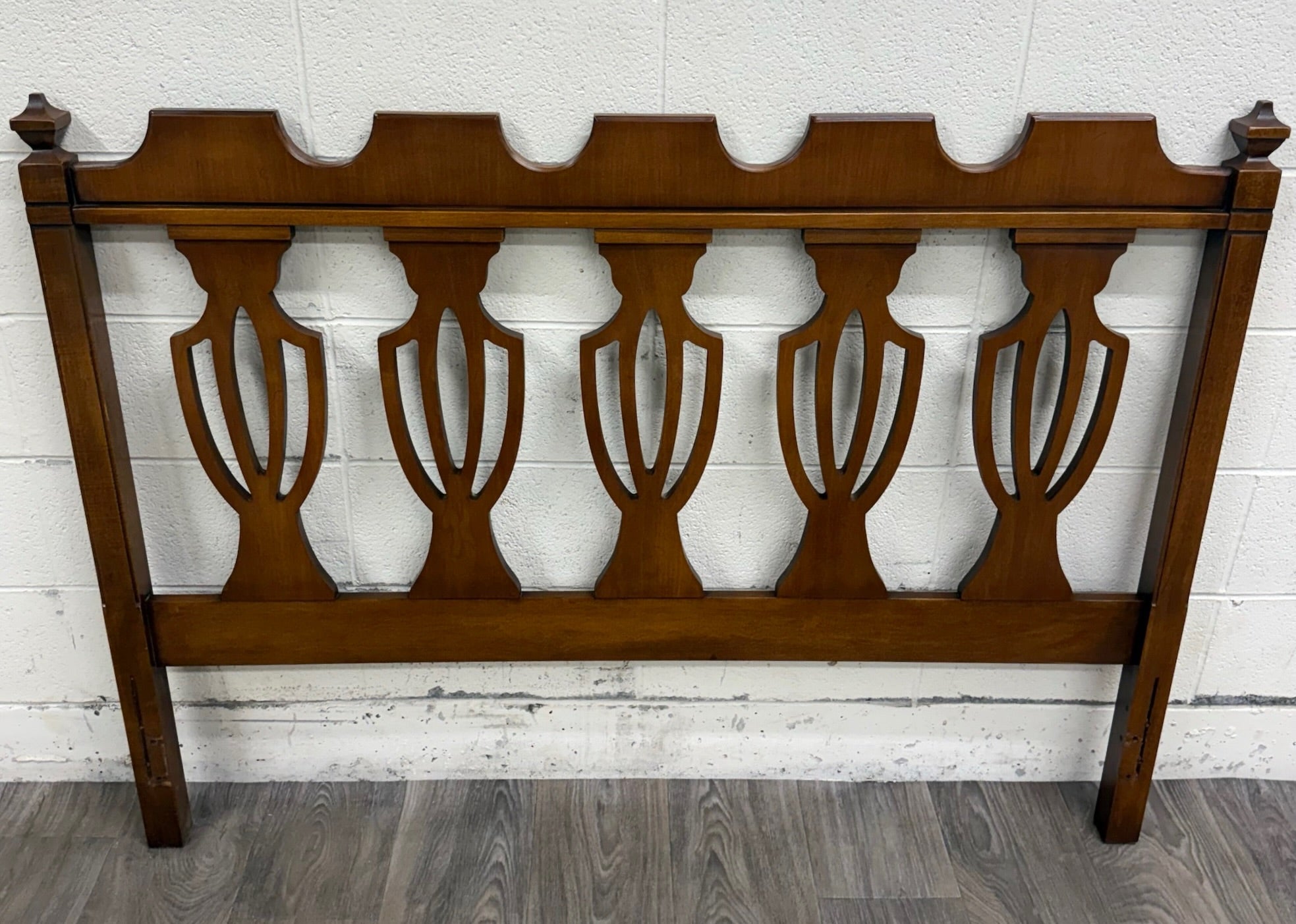 Vintage Full Size Chippendale Style Headboard