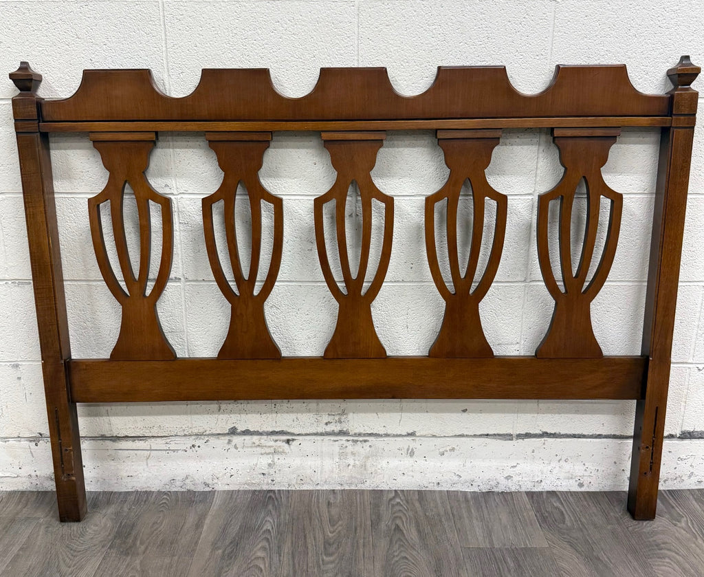 Vintage Full Size Chippendale Style Headboard
