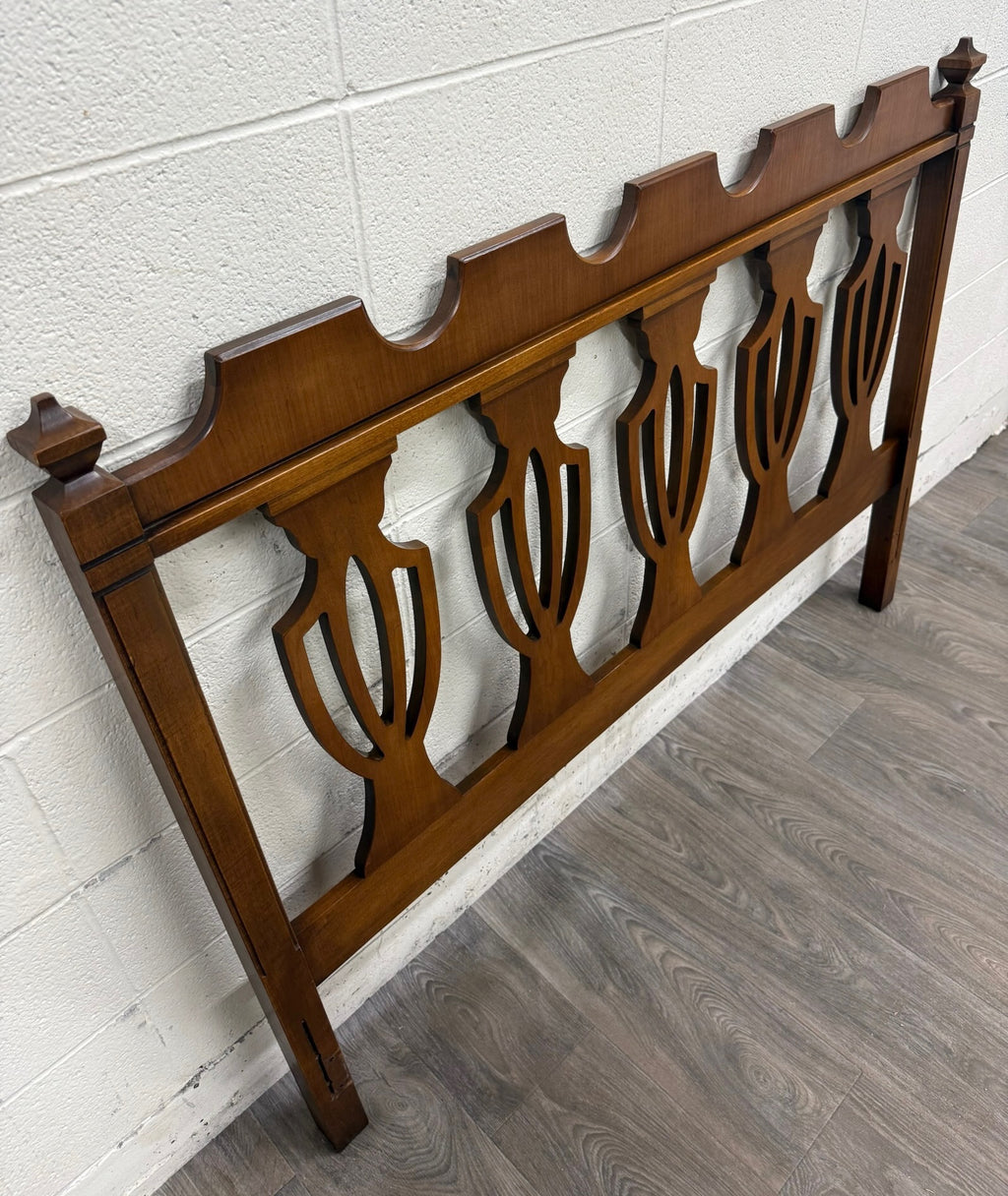 Vintage Full Size Chippendale Style Headboard