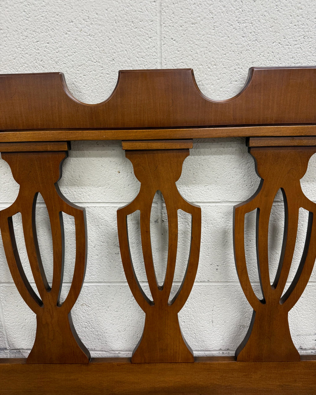 Vintage Full Size Chippendale Style Headboard