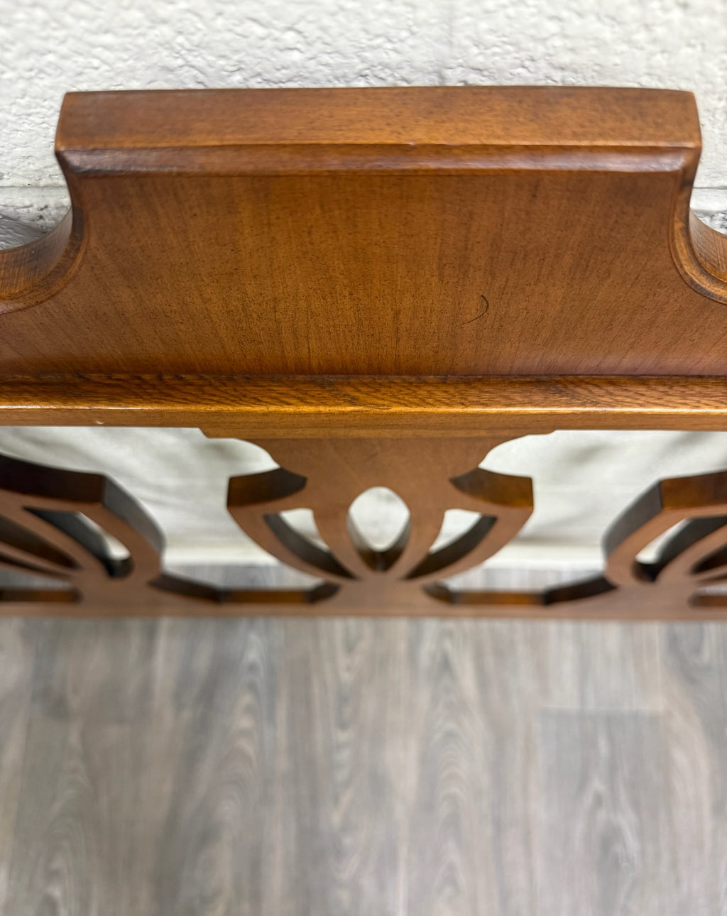 Vintage Full Size Chippendale Style Headboard