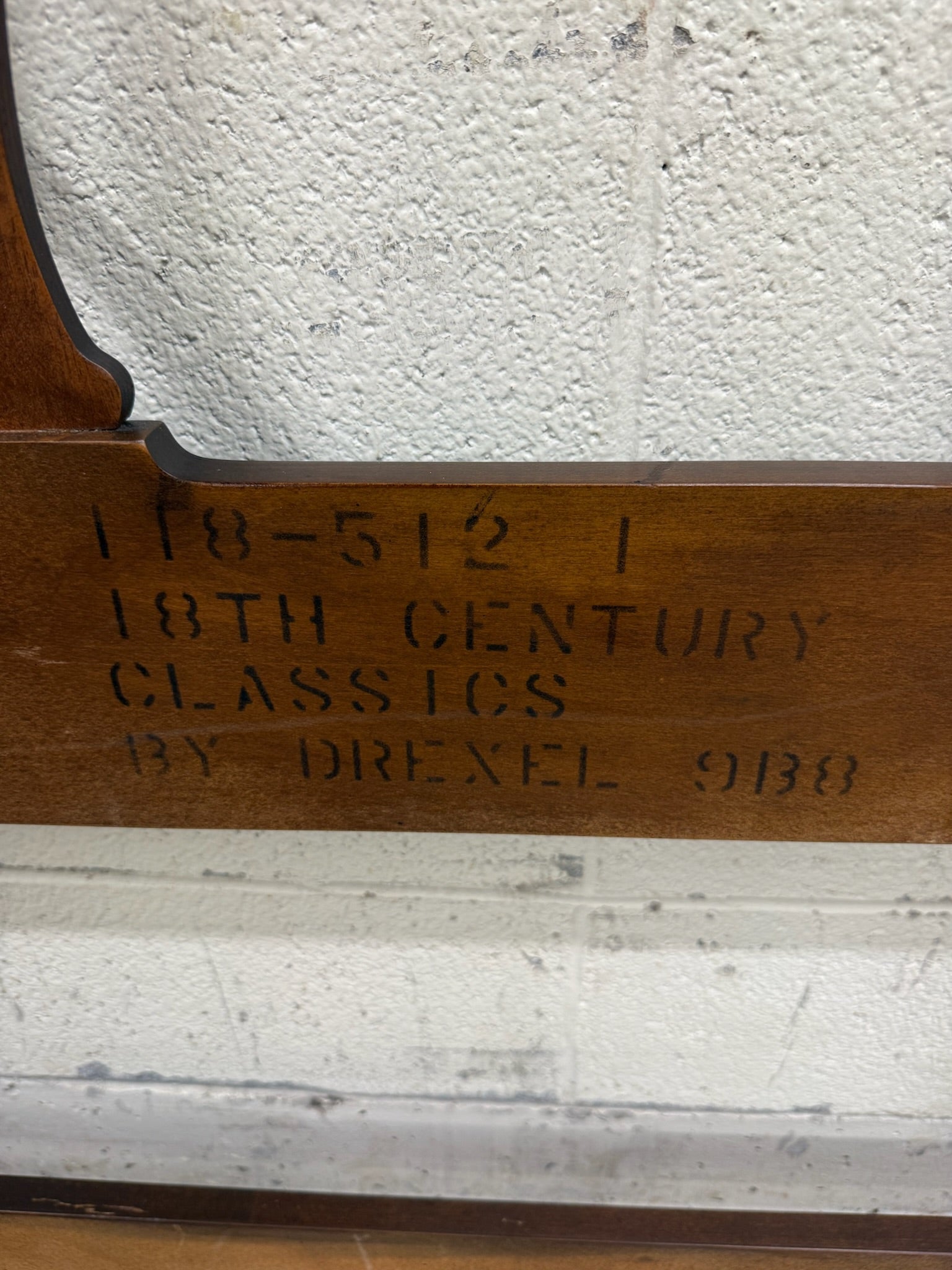 Vintage Queen Size Drexel Heritage 18th Century Classics Headboard