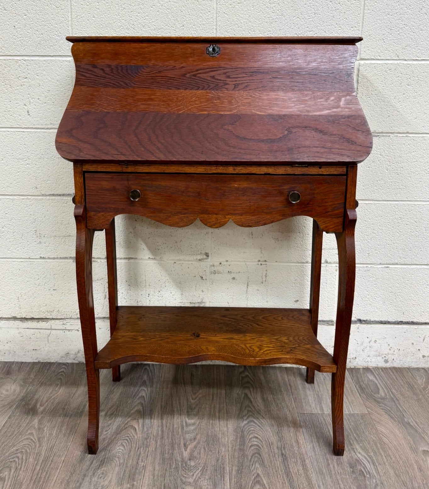 Antique French Louis XVI Style Secretary Desk Drop Front Desk