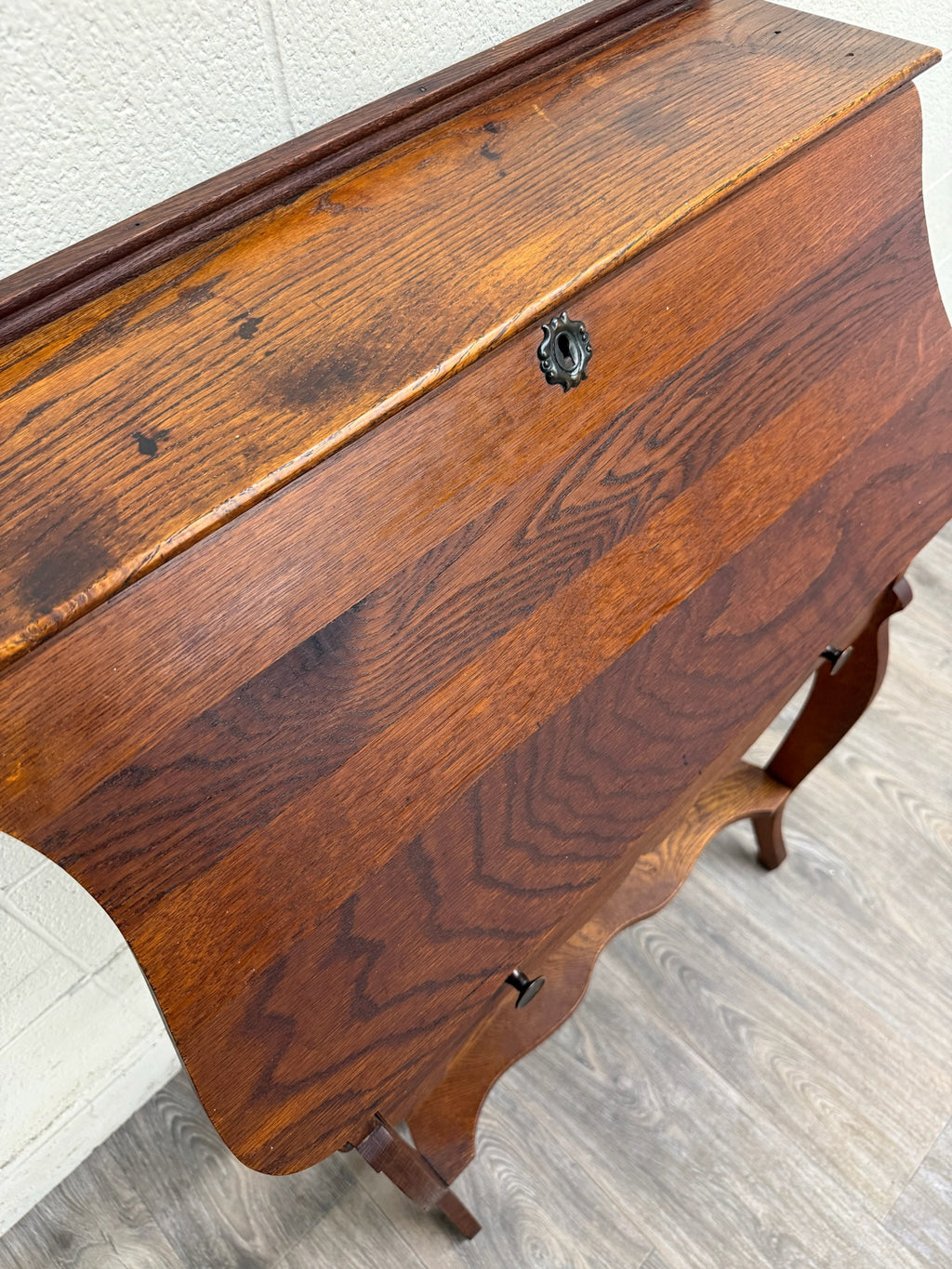 Antique French Louis XVI Style Secretary Desk Drop Front Desk
