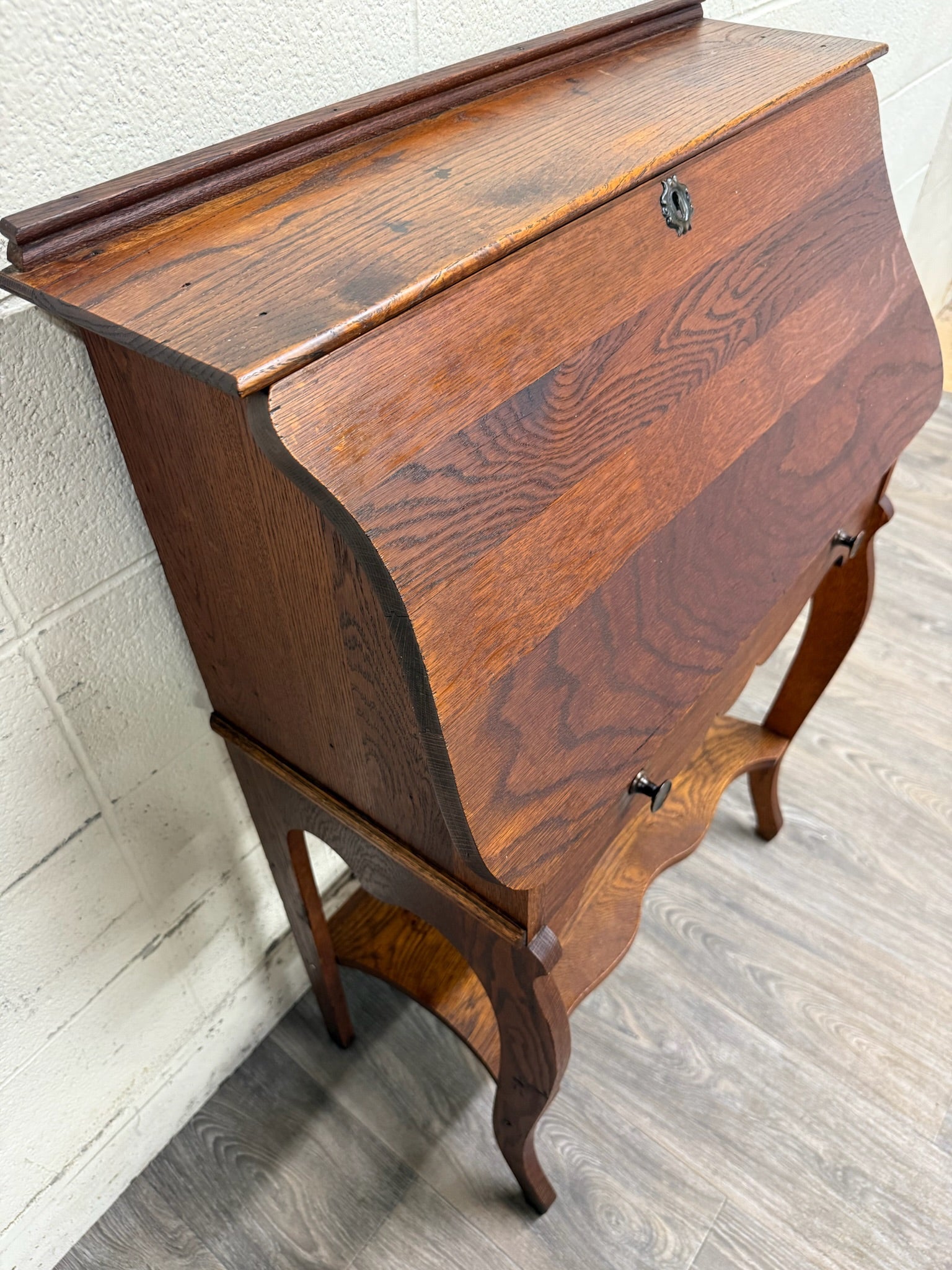 Antique French Louis XVI Style Secretary Desk Drop Front Desk