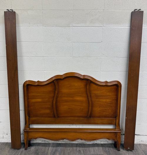 Vintage Full Size White Furniture Company French Provincial Bed