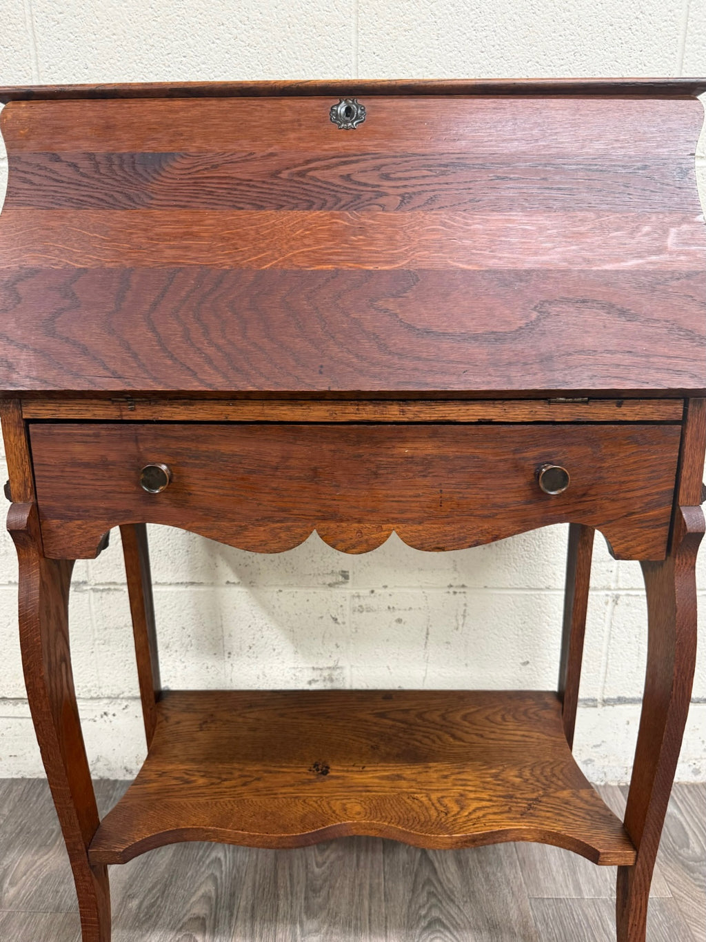 Antique French Louis XVI Style Secretary Desk Drop Front Desk