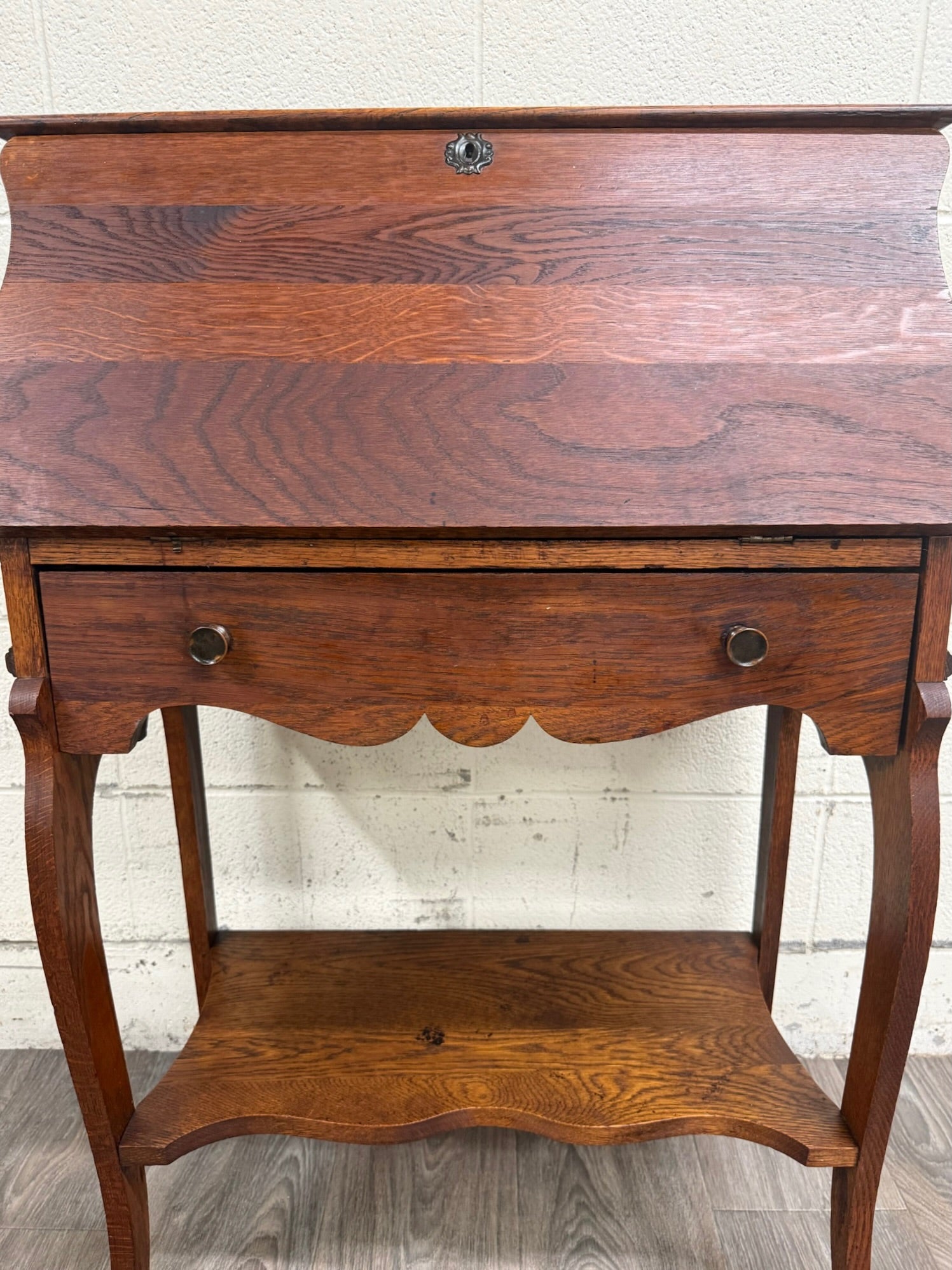 Antique French Louis XVI Style Secretary Desk Drop Front Desk