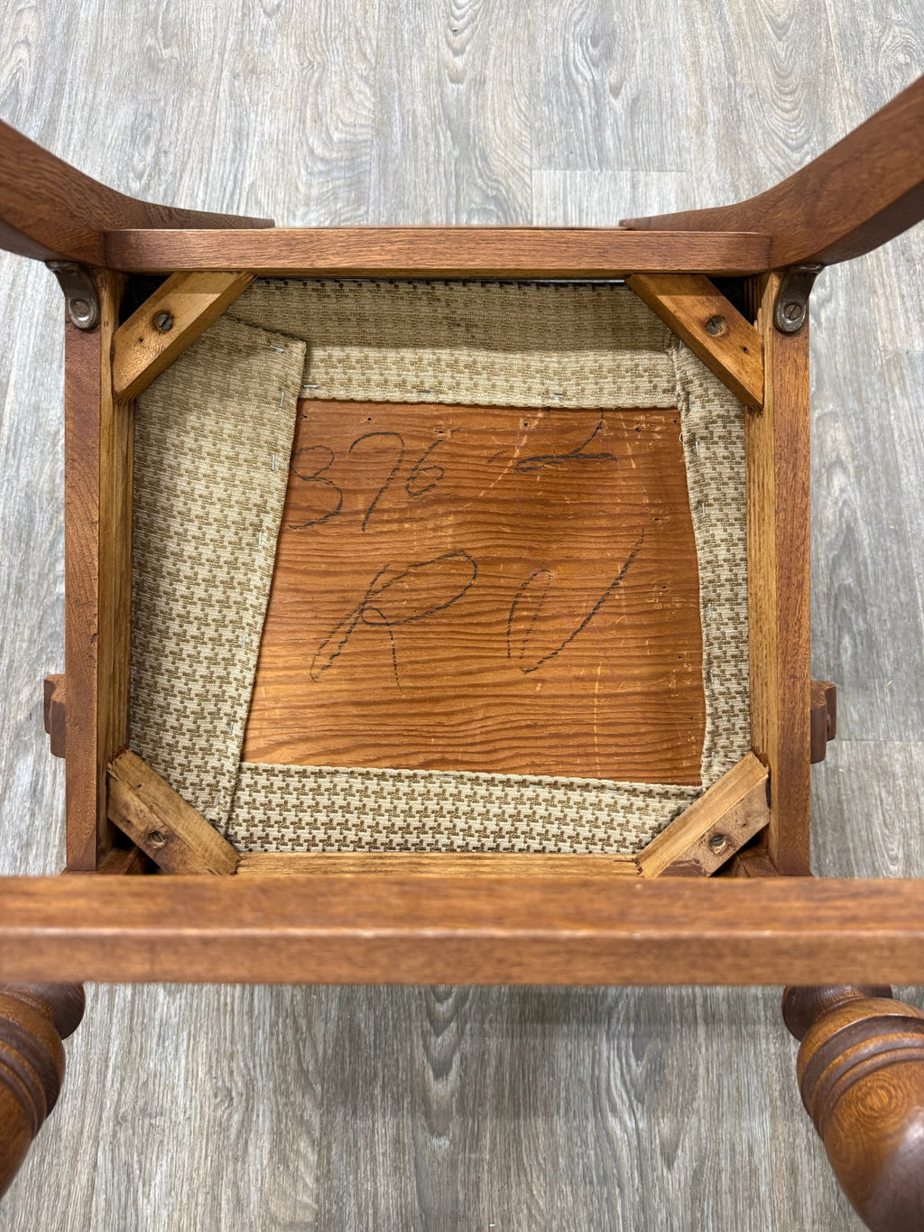 Vintage Jacobean Revival or English Tudor Style Oak Dining Chairs - Set of 6