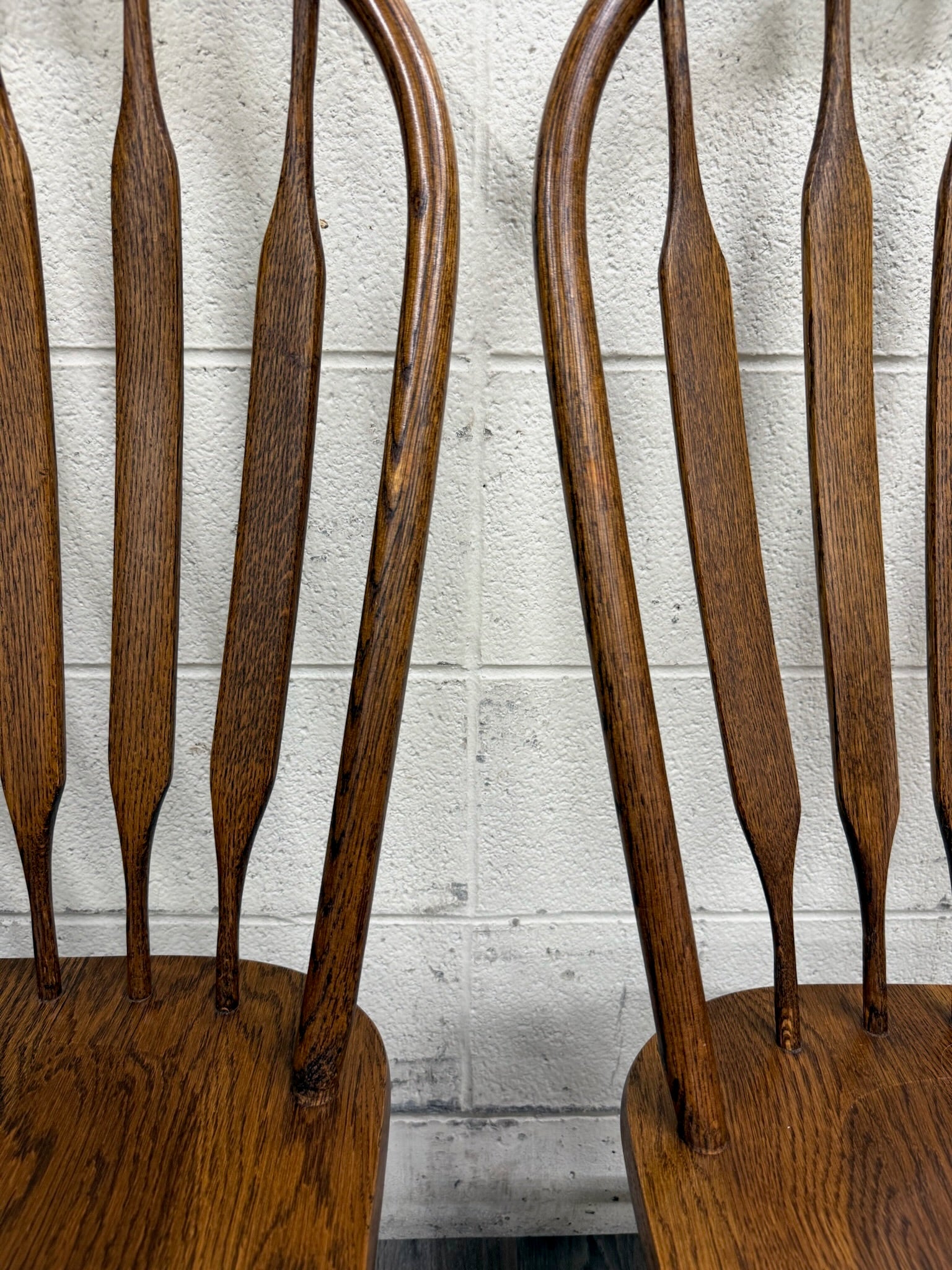 Vintage Bent Hoop Back Spindle Paddle Back Arrow Back HIgh Back Windsor Chairs