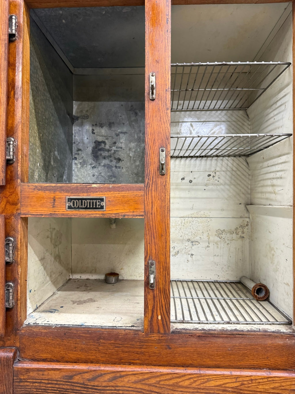 Antique Coldtite Oak Ice Box