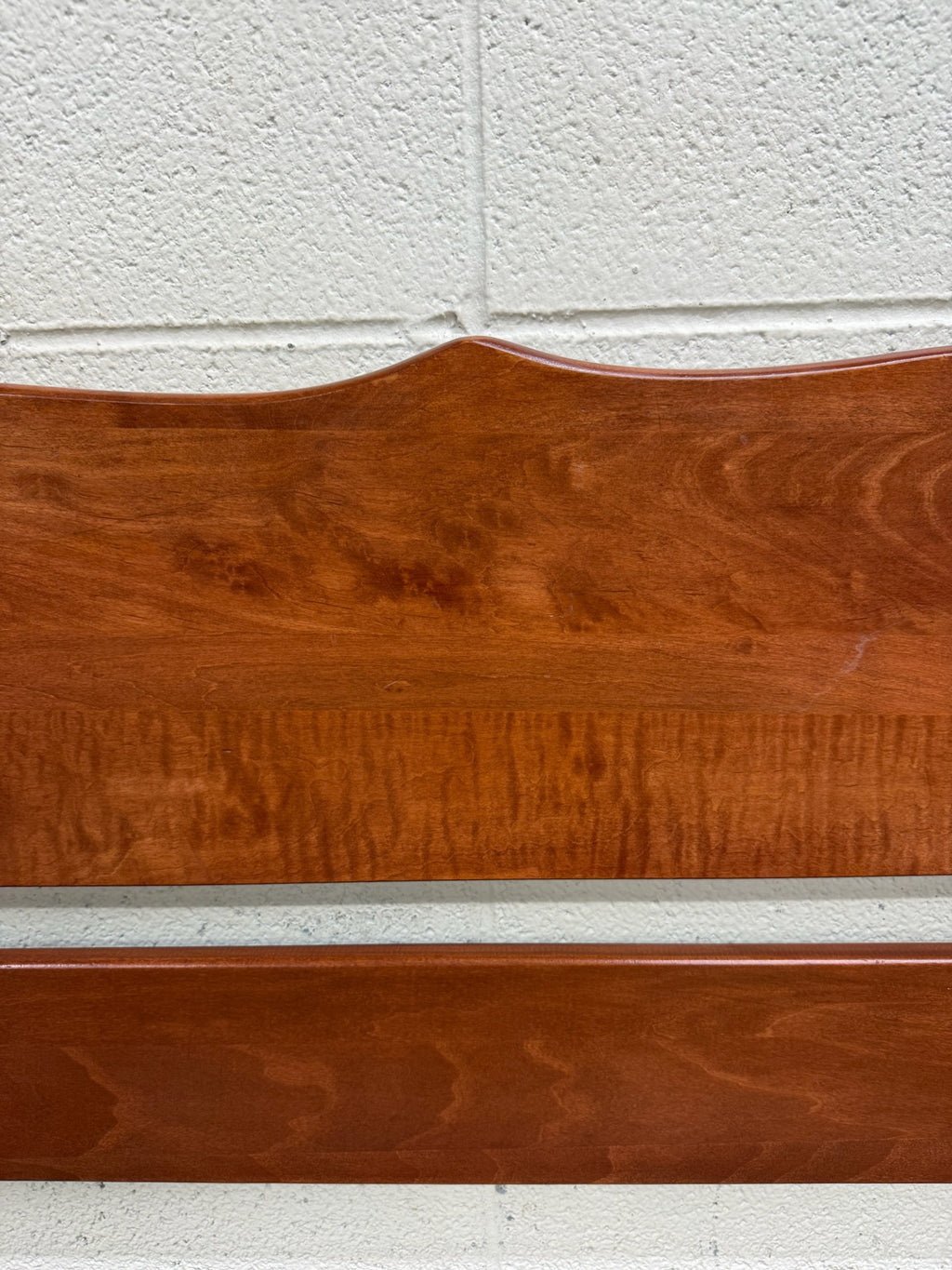 Vintage Twin Size Federal Style Empire Style American Tiger Maple Bed