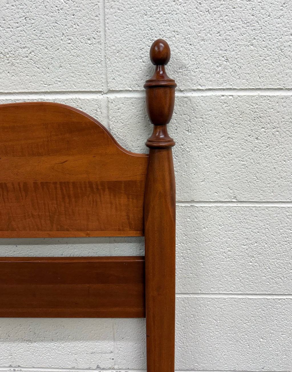 Vintage Twin Size Federal Style Empire Style American Tiger Maple Bed