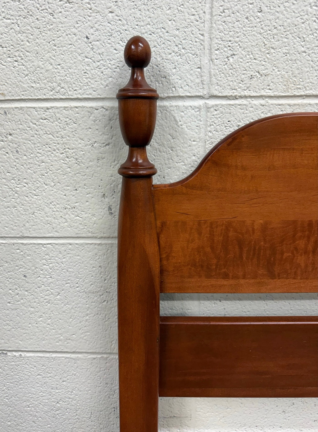 Vintage Twin Size Federal Style Empire Style American Tiger Maple Bed