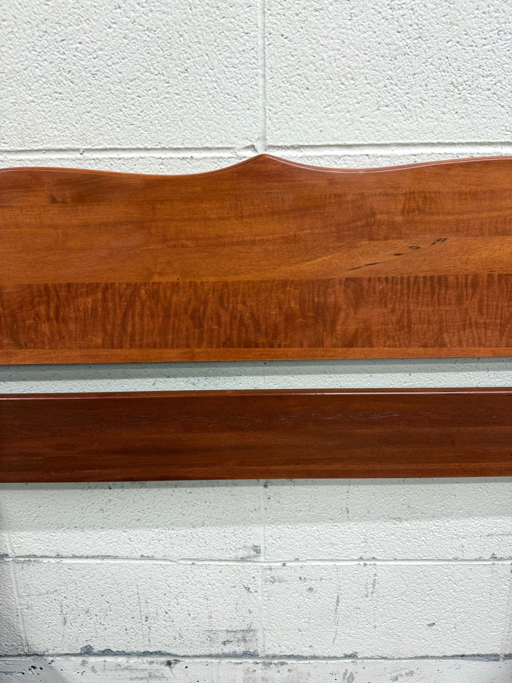 Vintage Twin Size Federal Style Empire Style American Tiger Maple Bed
