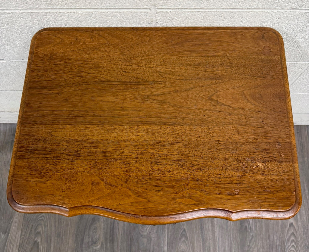 Vintage Davis Cabinet Company French Country Oak Nightstand Side Table