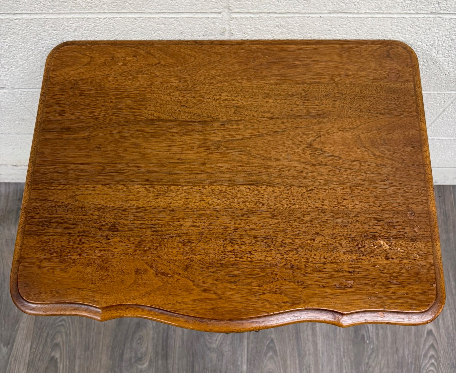 Vintage Davis Cabinet Company French Country Oak Nightstand Side Table