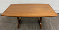 Vintage Mid Century Modern Walnut CONVERTIBLE Dining and Coffee Trestle Table